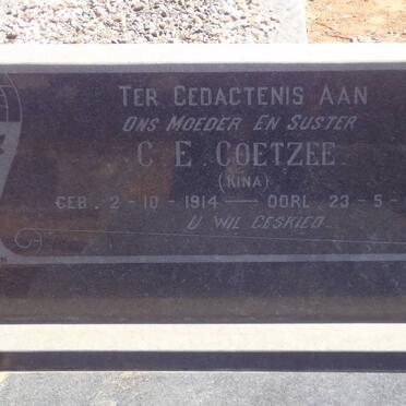 COETZEE C.E. 1914-1969