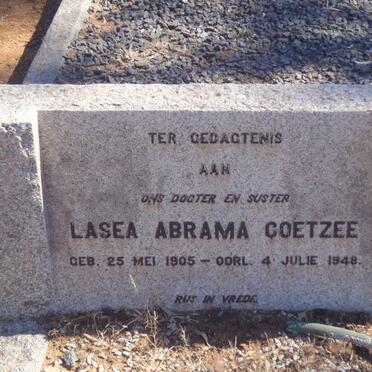 COETZEE Lasea Abrama 1905-1948