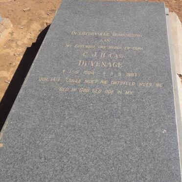DUVENHAGE C.J.H. 1904-1987