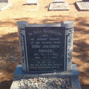 KRUGER Dirk Jacobus 1882-1951