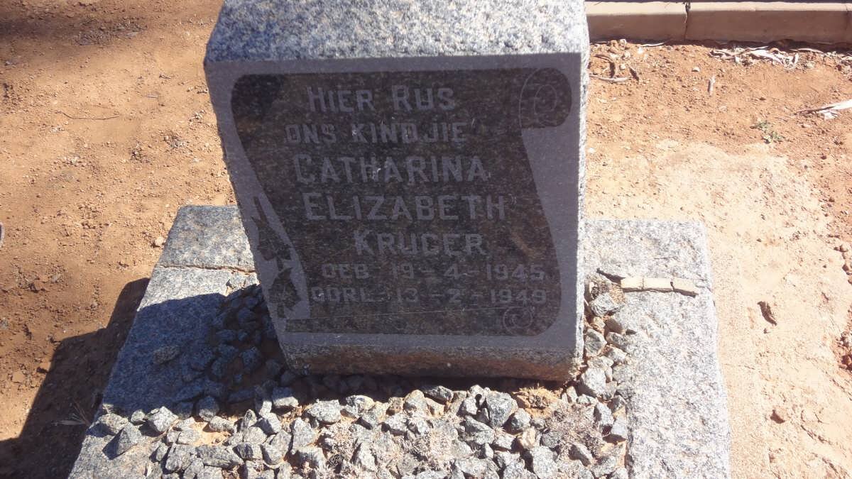 KRUGER Catharina Elizabeth 1945-1949
