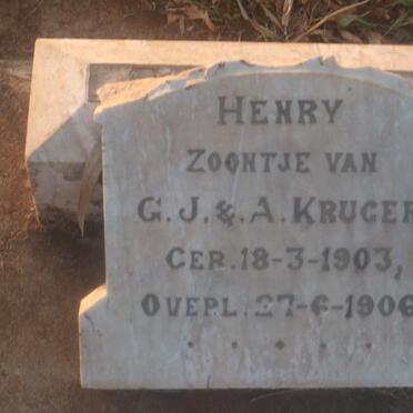 KRUGER Henry 1903-1906