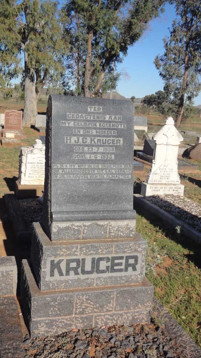 KRUGER H.J.C. 1858-1935