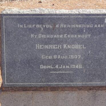 KNOBEL Heinrich 1907-1946