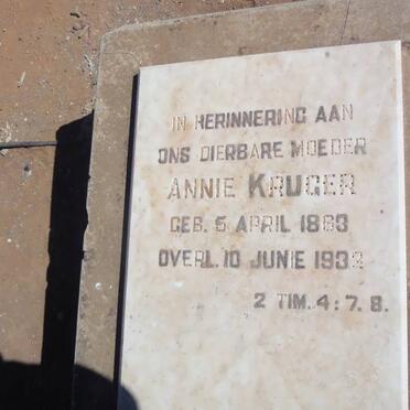 KRUGER Annie 1863-1932