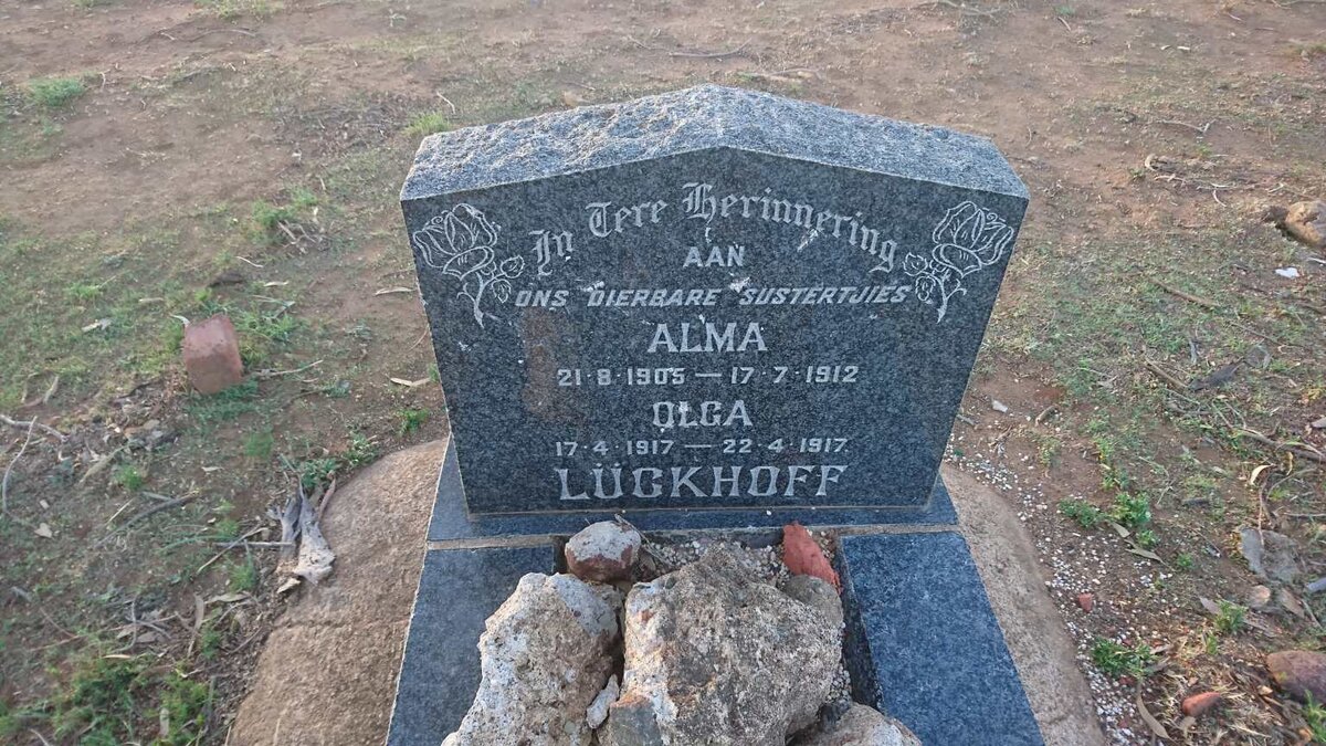 LÜCKHOFF Alma 1905-1912 :: LUCKHOFF Olga 1917-1917