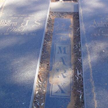 MARX Willem J.S. 1910-1992 &amp; Andrisa J. 1909-1999