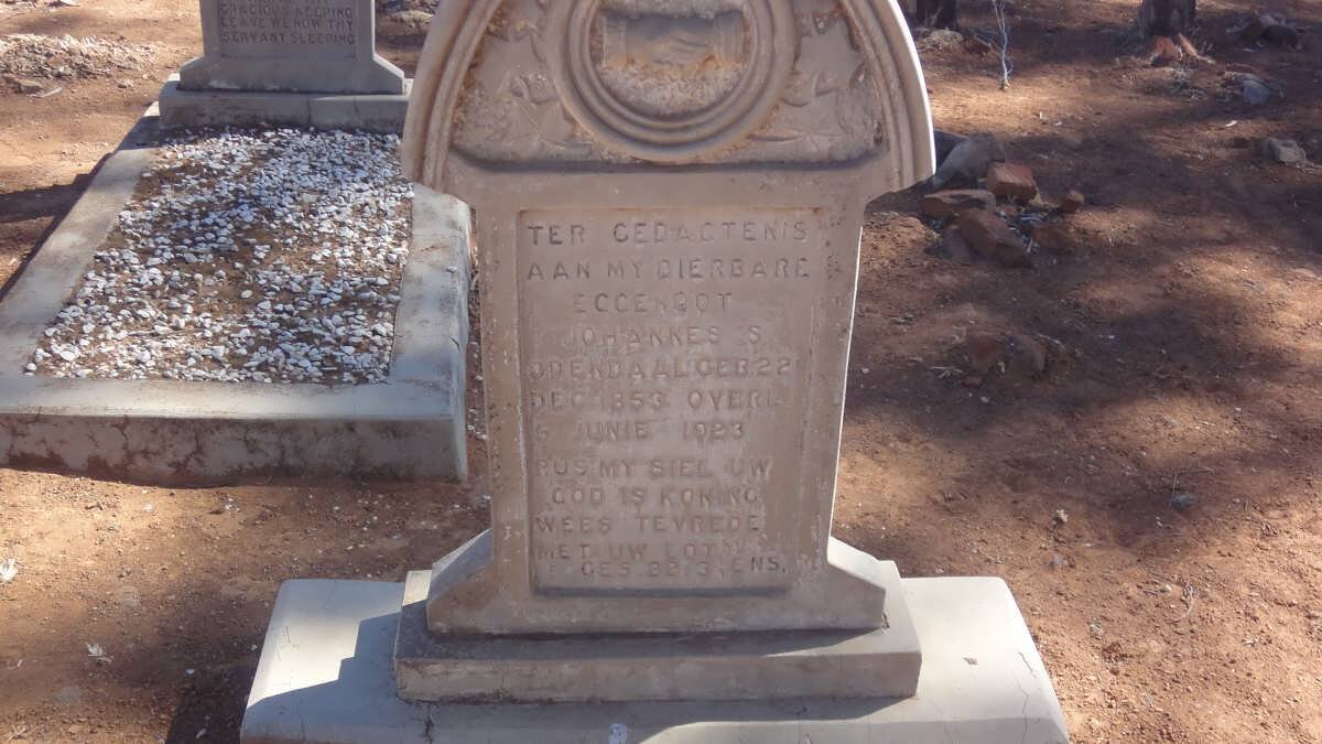 ODENDAAL Johannes S. 1853-1923