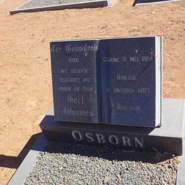 OSBORN Gert Johannes 1914-1987