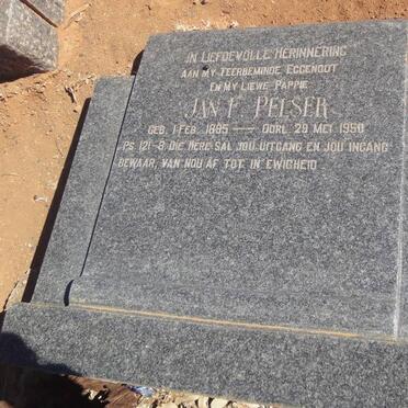 PELSER Jan F. 1895-1950
