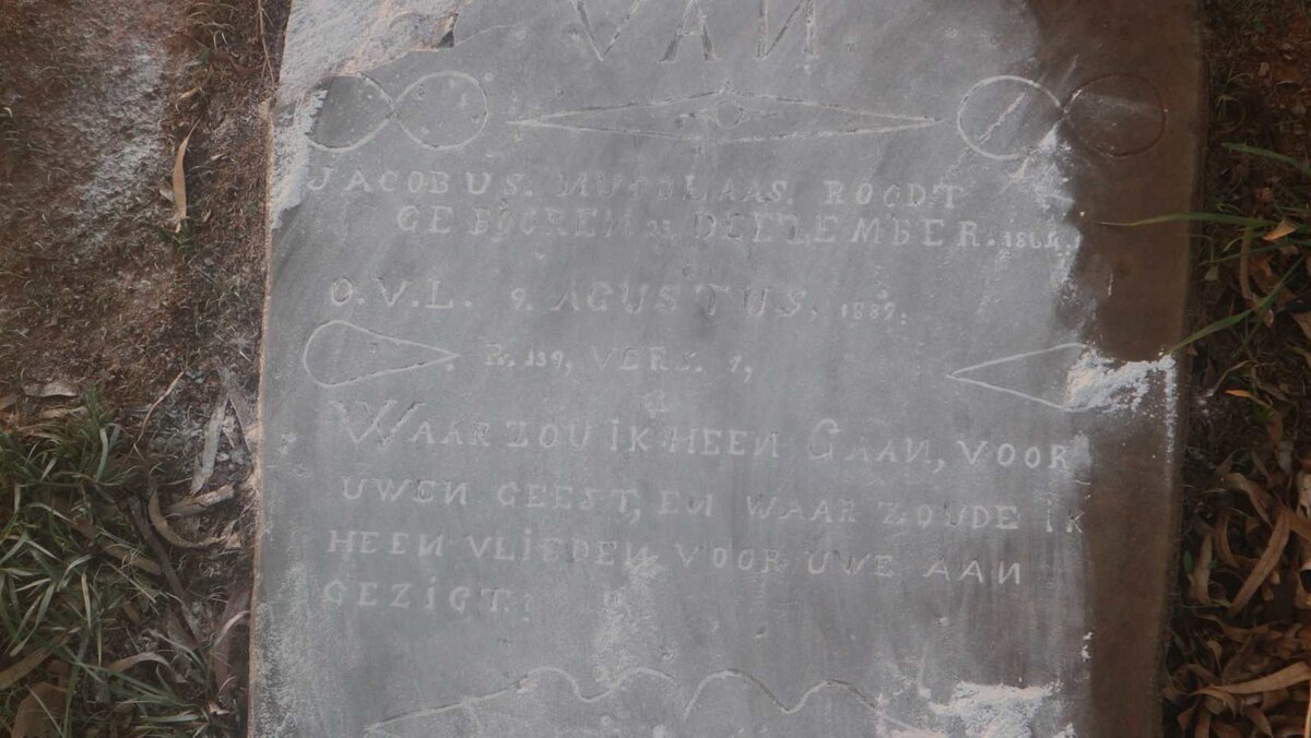 ROODT Jacobus Nucolaas 1864-1889