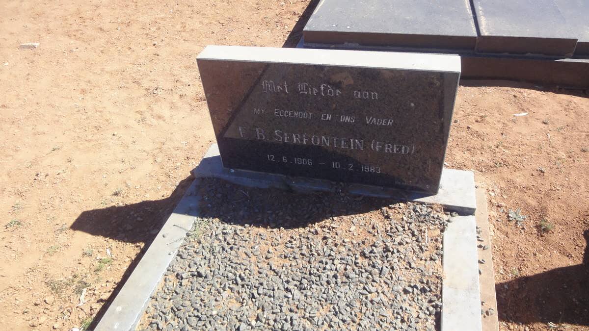 SERFONTEIN F.B. 1906-1983