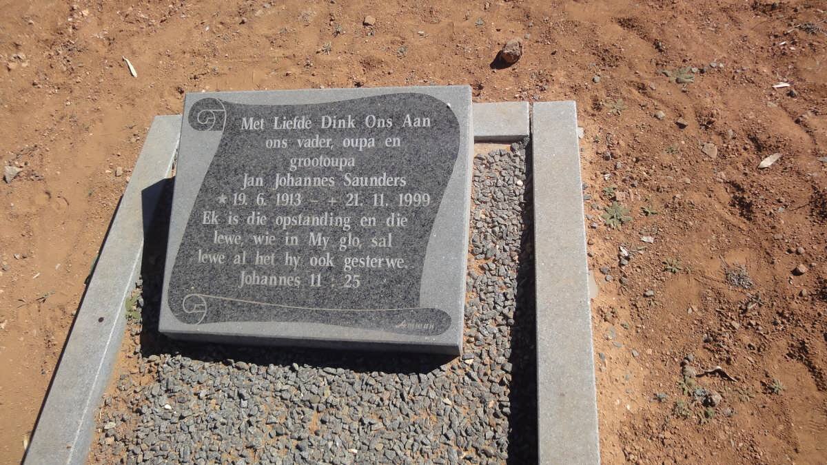 SAUNDERS Jan Johannes 1913-1999