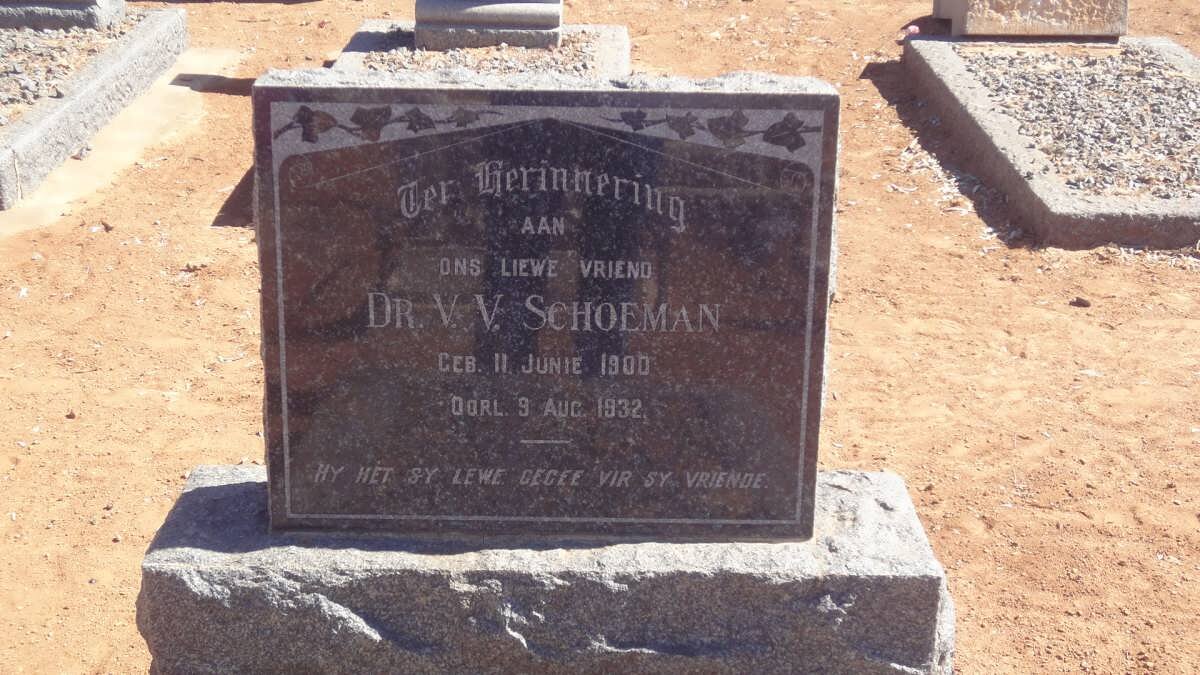 SCHOEMAN V.V. 1900-1932