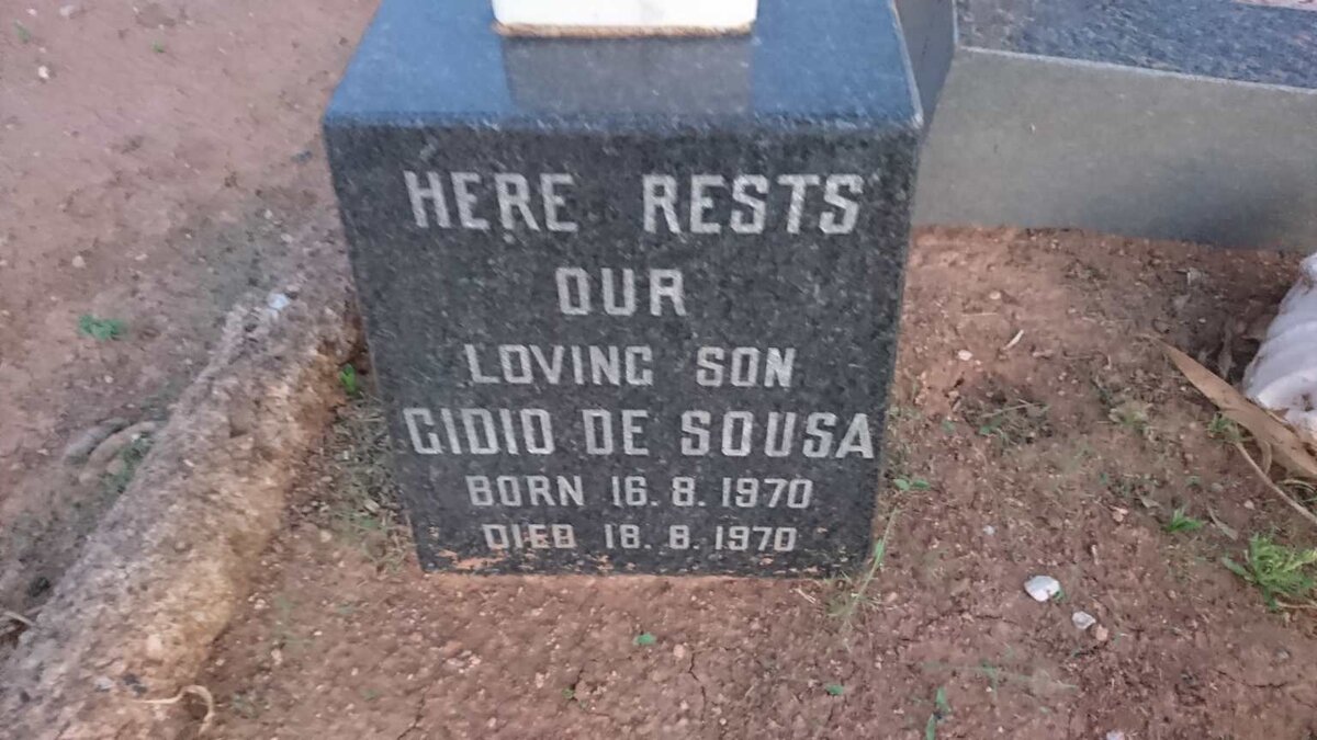 SOUSA Gidio, de 1970-1970