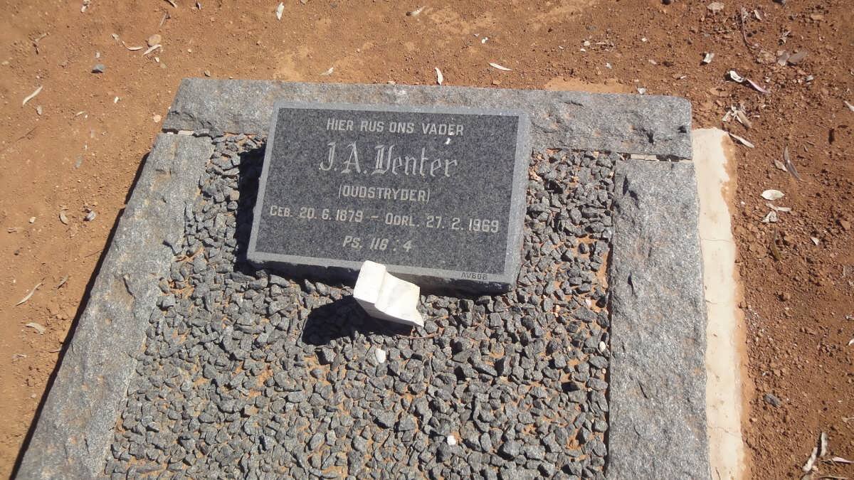 VENTER J.A. 1879-1969