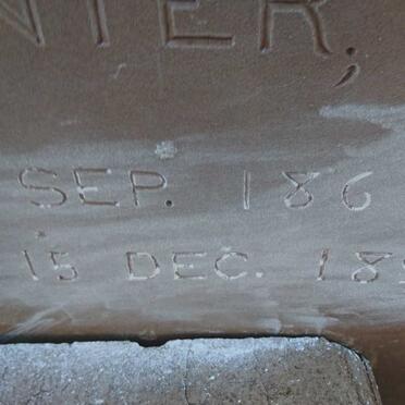 VENTER H.J.T. 1868-1893