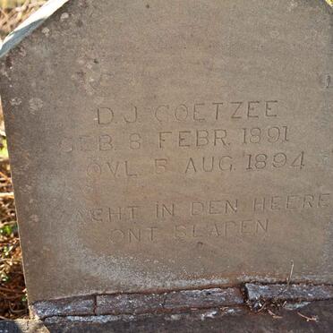 COETZEE D.J. 1891-1894