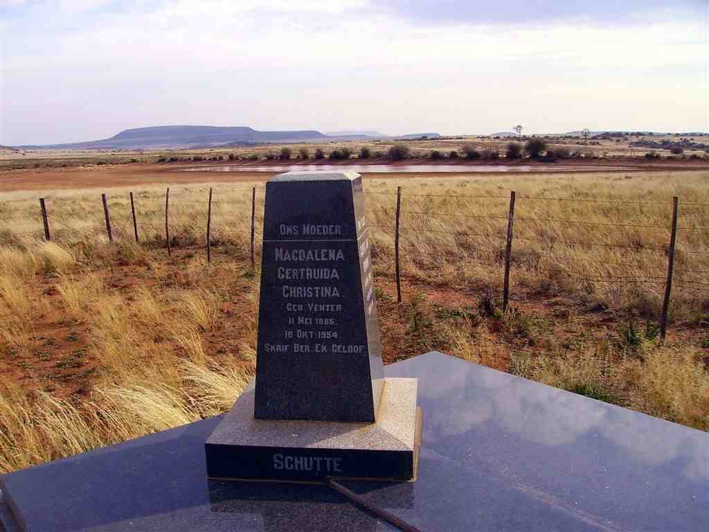 SCHUTTE Magdalena Gertruida nee VENTER 1885-1954