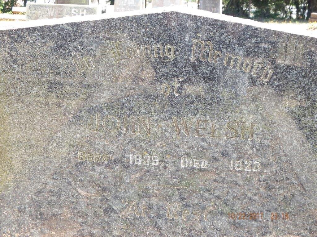 WELSH John 1839-1923