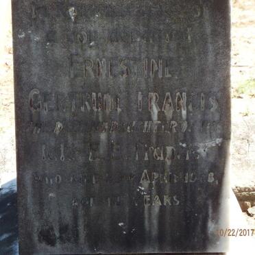 FRANCIS Ernestine Gertrude -1928