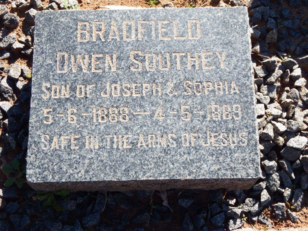 BRADFIELD Owen Southey 1888-1889