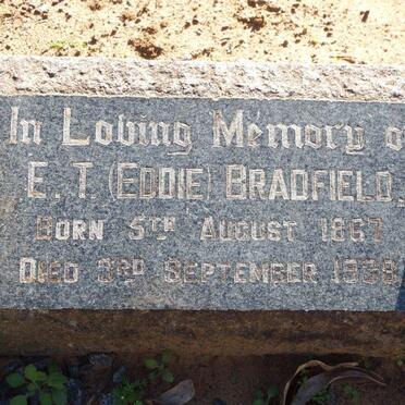 BRADFIELD E.T. 1867-1938