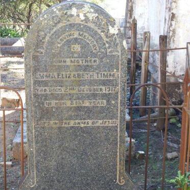 TIMM Paul 1834-1909 &amp; Emma Elizabeth -1917