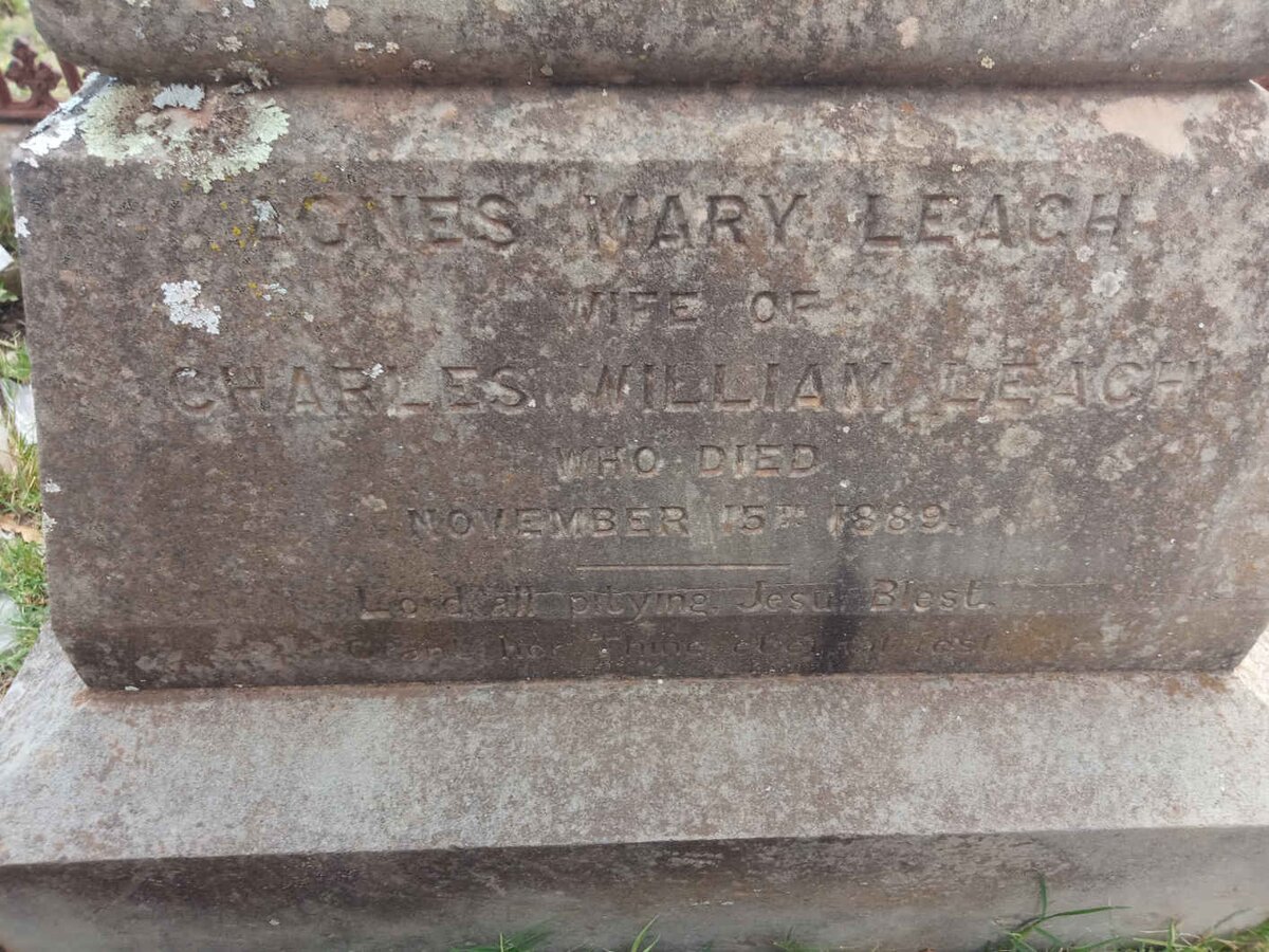 LEACH Agnes Mary -1889