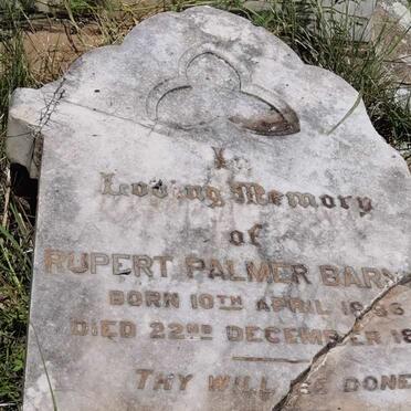 BARNES Rupert Palmer 1886-1896