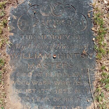 MASTERS William Hinton -1874