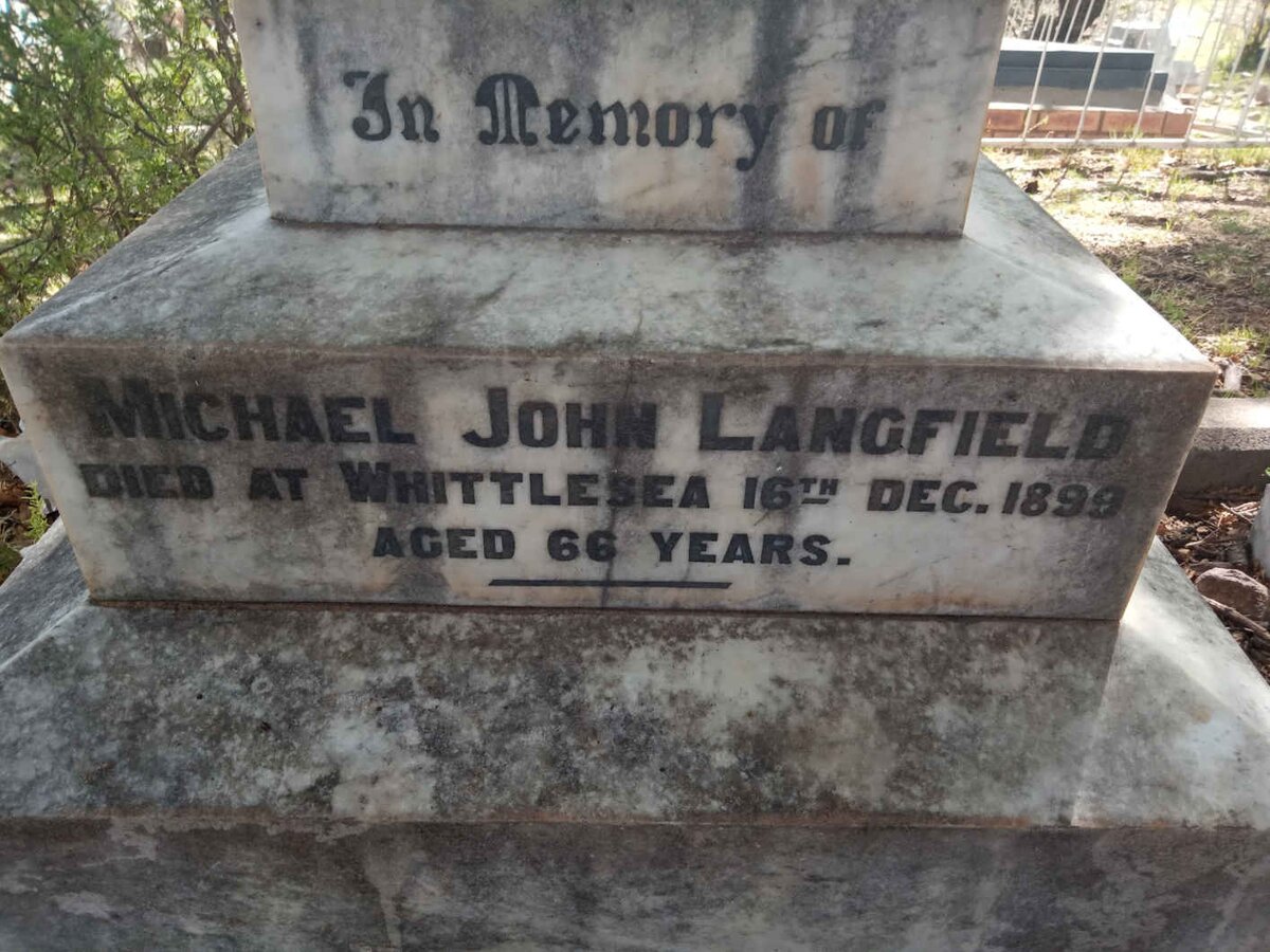 LANGFIELD Michael John -1899