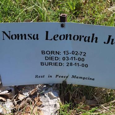 JULY Nomsa Leonorah 1972-2000