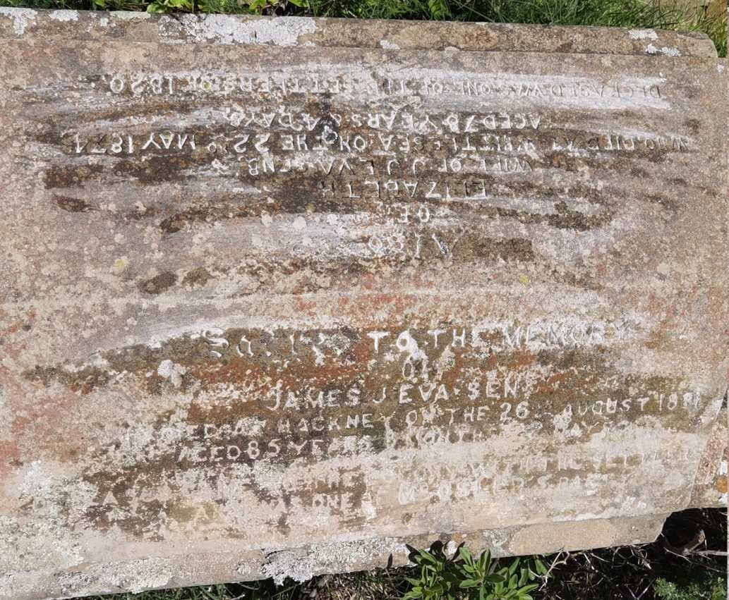 EVA James J. -1881 &amp; Elizabeth -1874