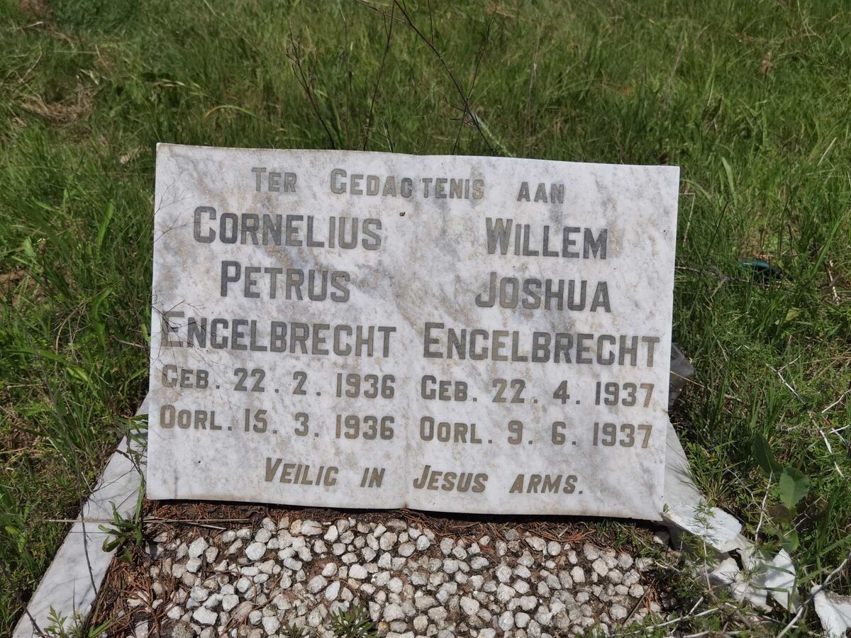 ENGELBRECHT Cornelius Petrus 1936-1936 :: ENGELBRECHT Willem Joshua 1937-1937