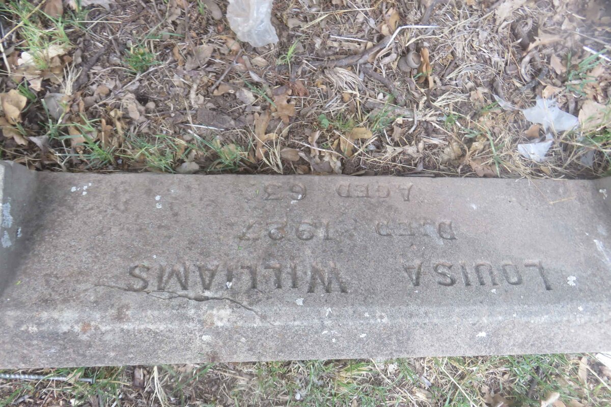 WILLIAMS Louisa -1927