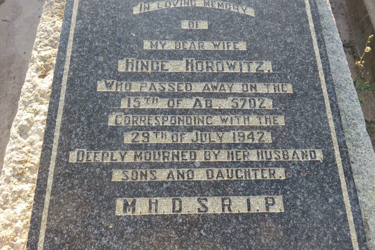 HOROWITZ Hinde -1942