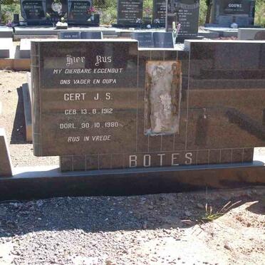 BOTES Gert J.S. 1912-1980