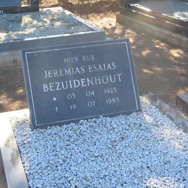 BEZUIDENHOUT Jeremias Esaias 1925-1985