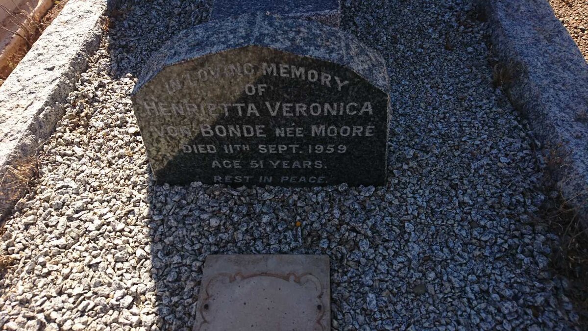 BONDE Henrietta Veronica, von nee MOORE -1959