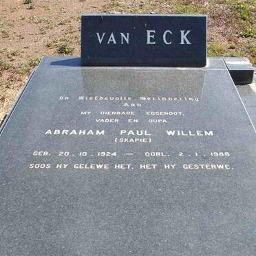 ECK Abraham Paul Willem, van 1924-1988