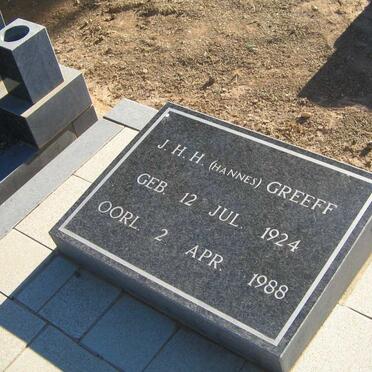GREEFF J.H.H. 1924-1988