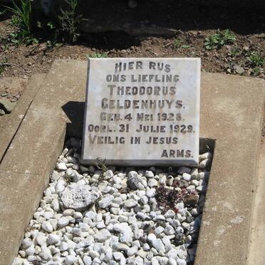 GELDENHUYS Theodorus 1928-1929