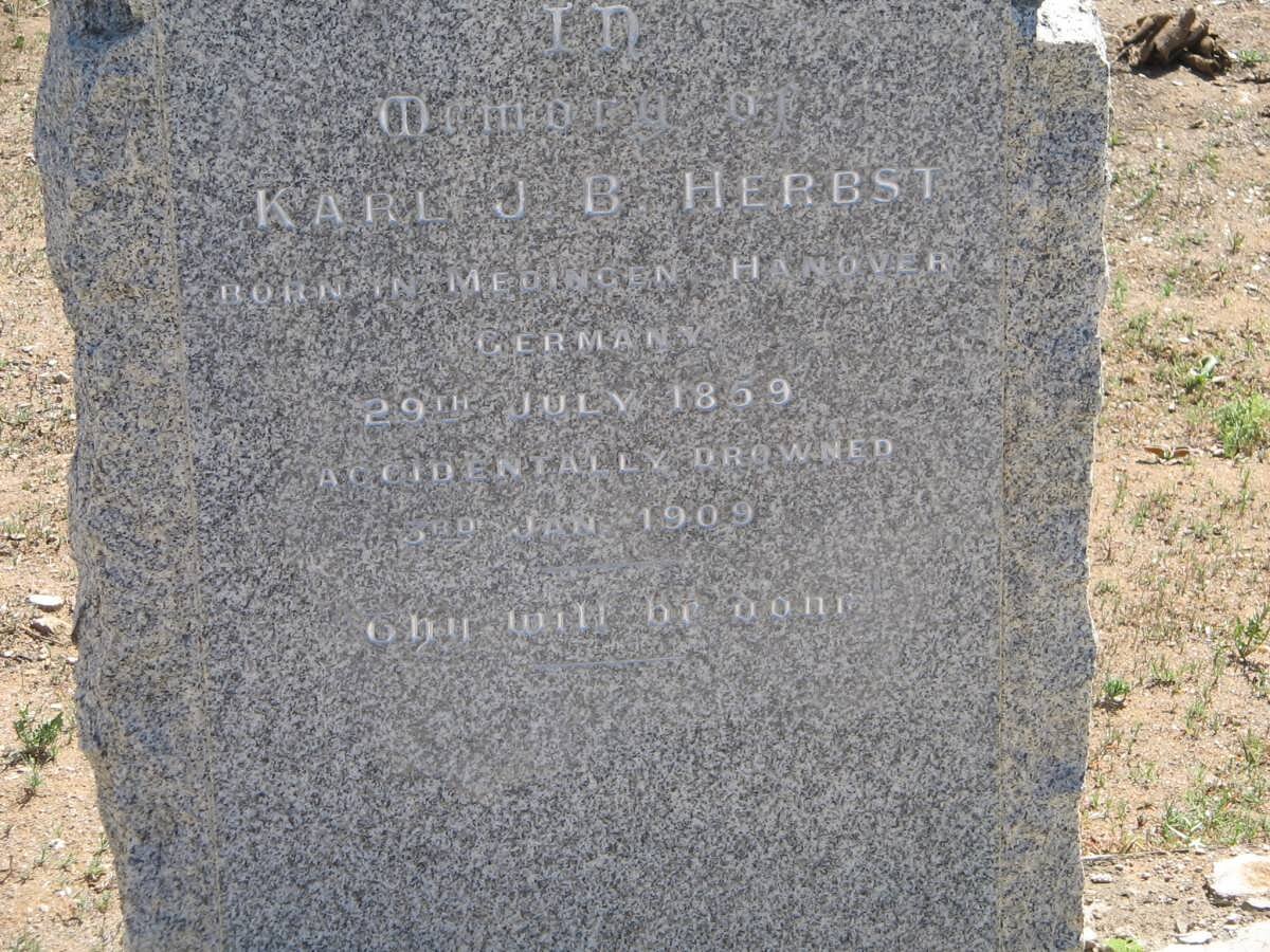 HERBST Karl J.B. 1859-1909