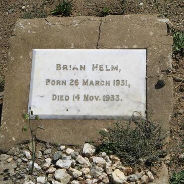 HELM Brian 1931-1933