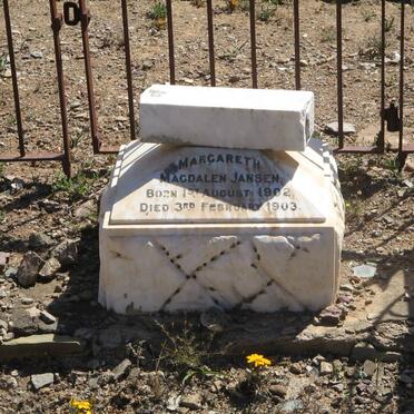 JANSEN Magaretha Magdalen 1902-1903