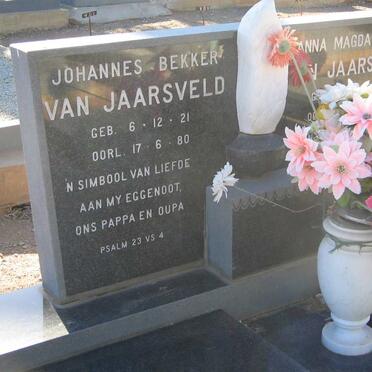 JAARSVELD Johannes Bekker, van 1921-1980 &amp; Anna Magdalena 1928-2006