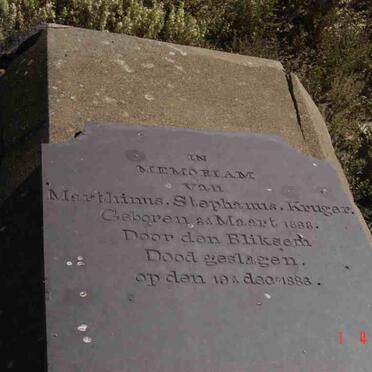 KRUGER Marthinus Stephanus 1883-1888