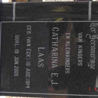 LAAS Catharina E.J. nee VAN ECK 1914-2005