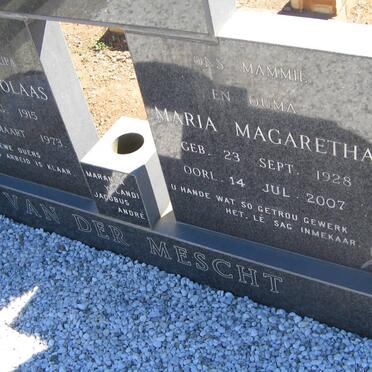 MESCHT Maria Magaretha, van der 1928-2007